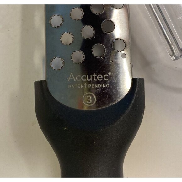 Vtg Cuisipro Handheld Zester Grater Accutec Pat. Pending Made in USA - Picture 6 of 7
